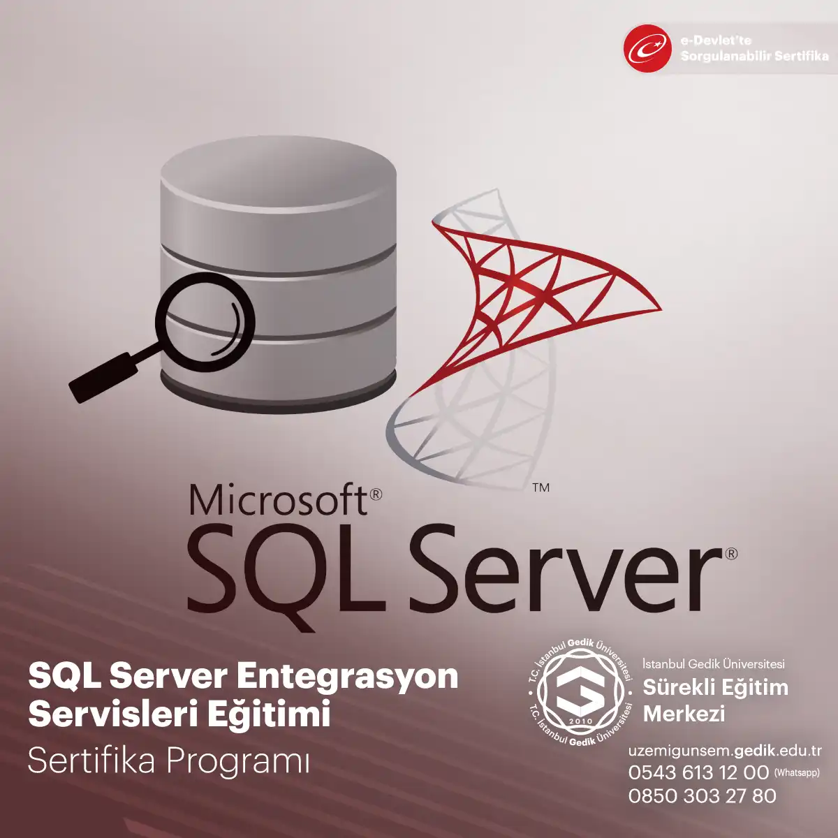 SQL Server Entegrasyon Servisleri Eğitimi Sertifika Programı